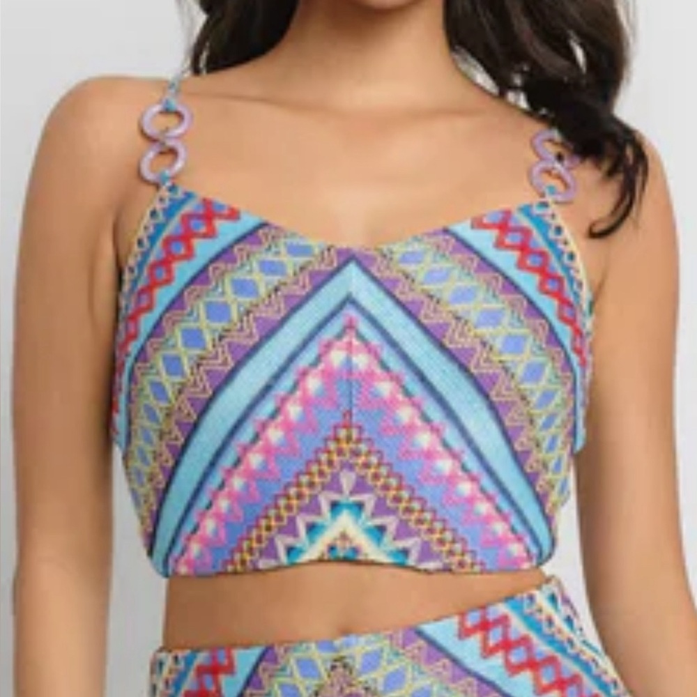 AJA MIDI MULTI COLOR SKIRT SET